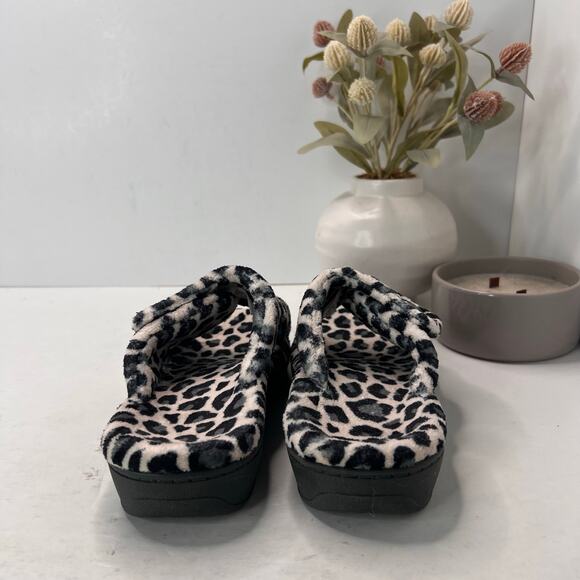 Vionic Relax II Slip On Leopard Print Slipper Pink/Gray Women 6M NWB - Picture 3 of 9